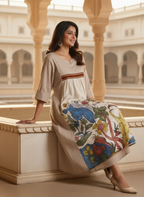 Sandstone Beige Cotton Kurti