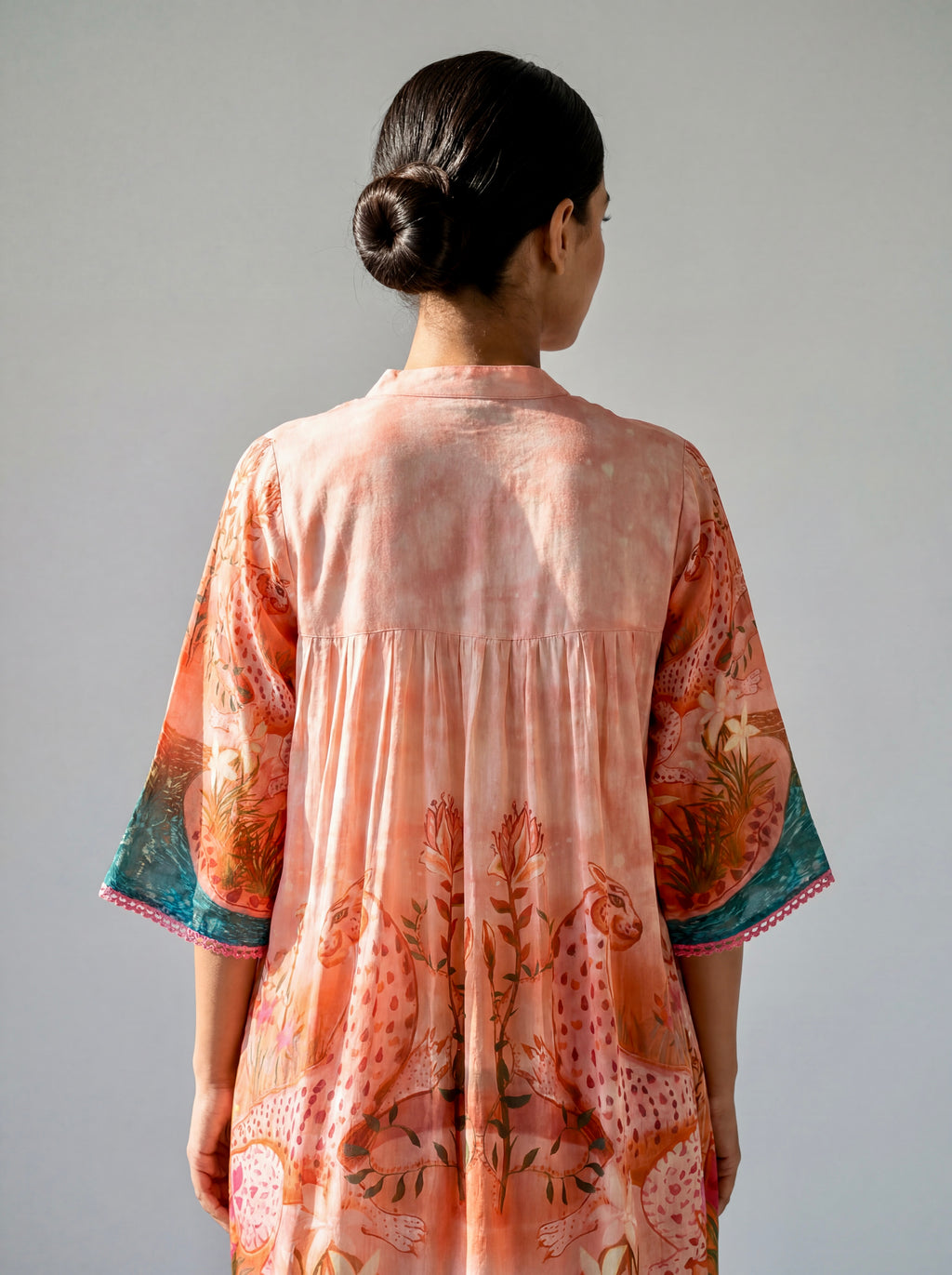 Blush Safari Bloom Cotton Dress