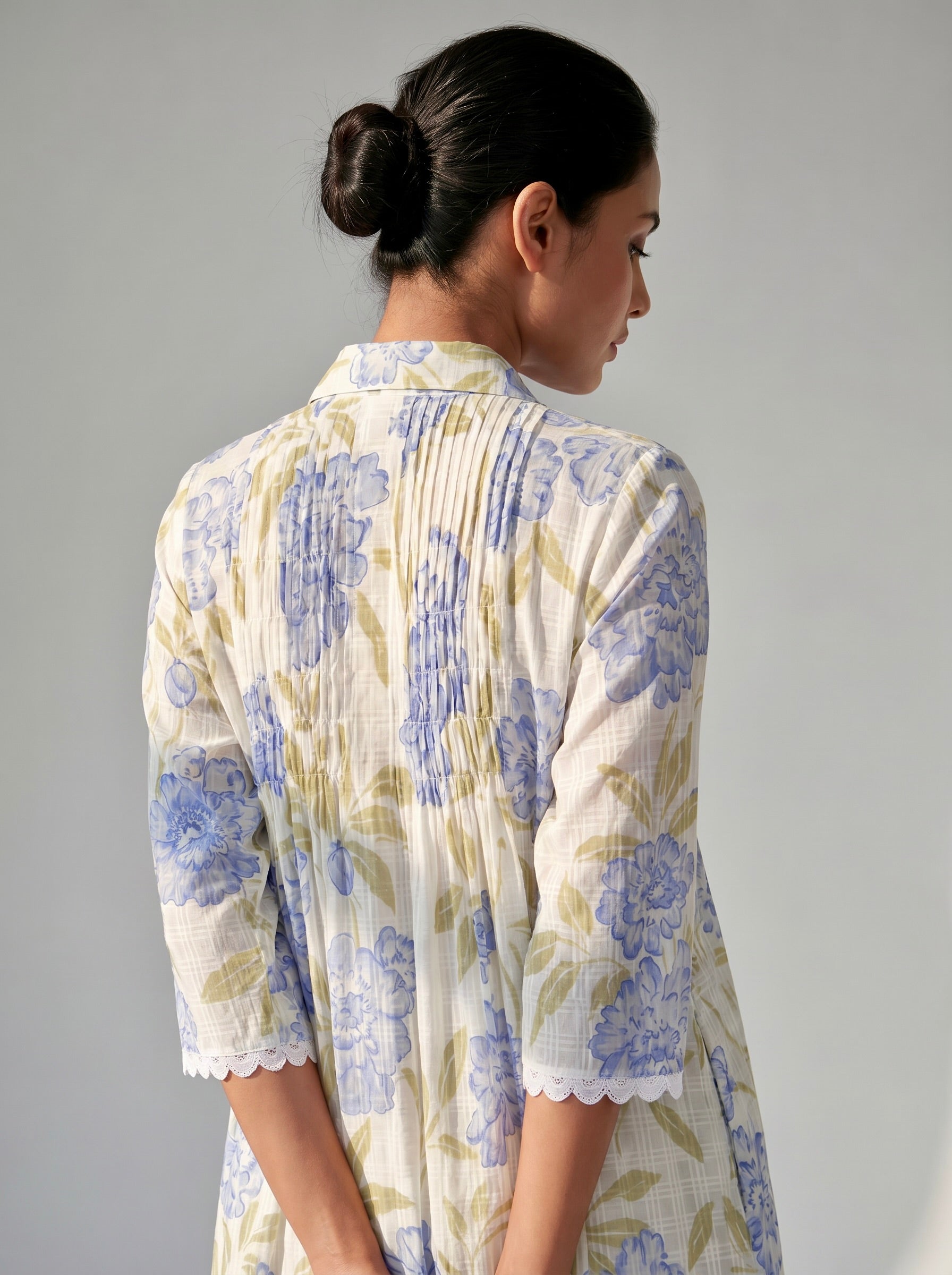 Blue Meadow Cotton Dress