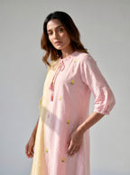 Blush & Butter Cotton Dress Dual Tone