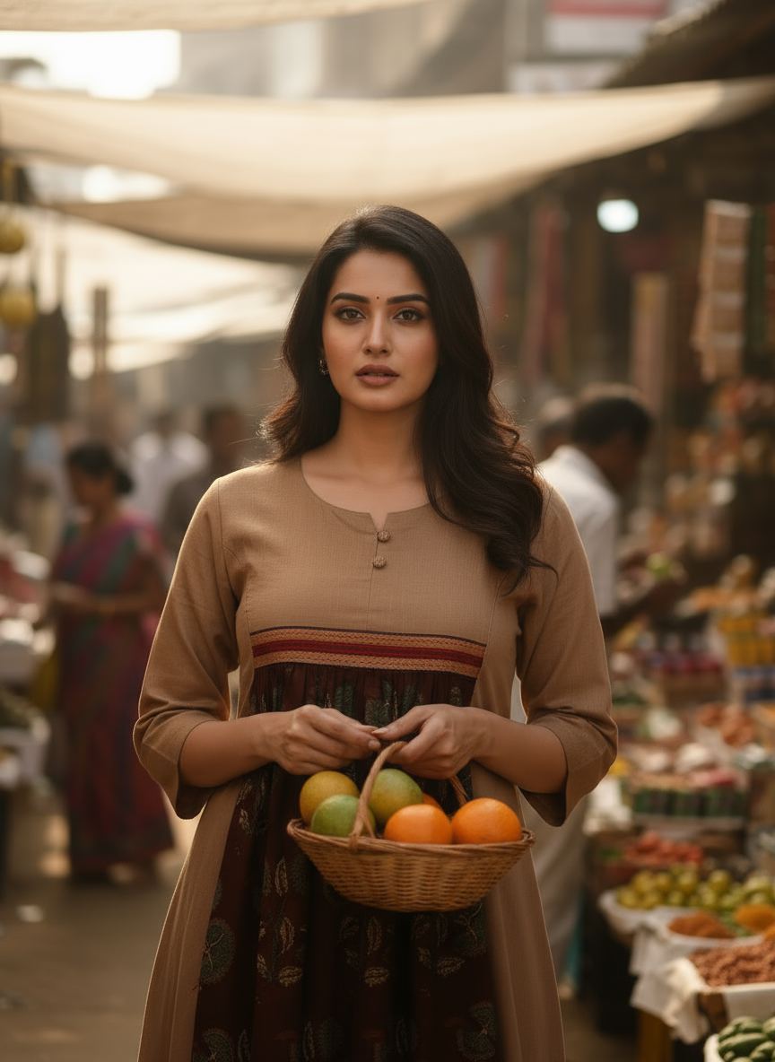 Artisanal Earth-Tone Kurti