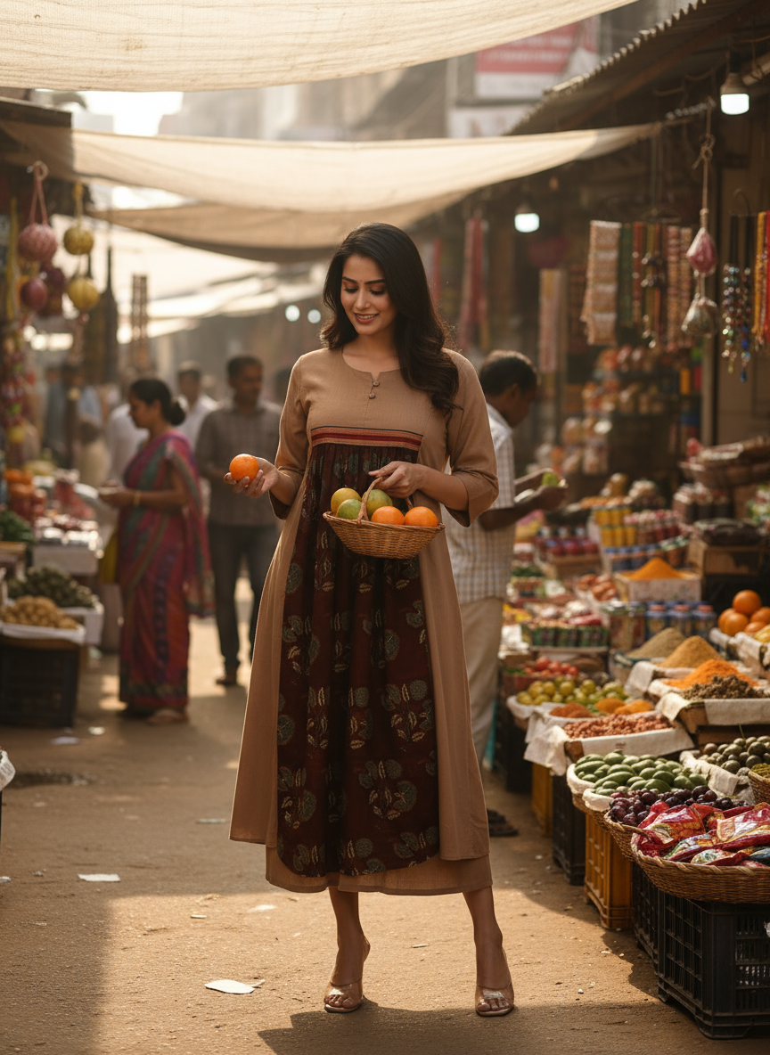 Artisanal Earth-Tone Kurti