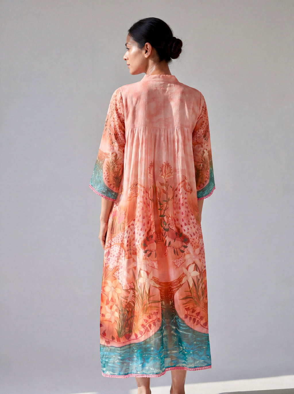 Blush Safari Bloom Cotton Dress