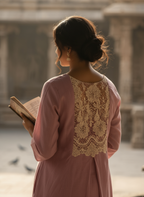 Floral A-Line Kurti With A Rose Motif
