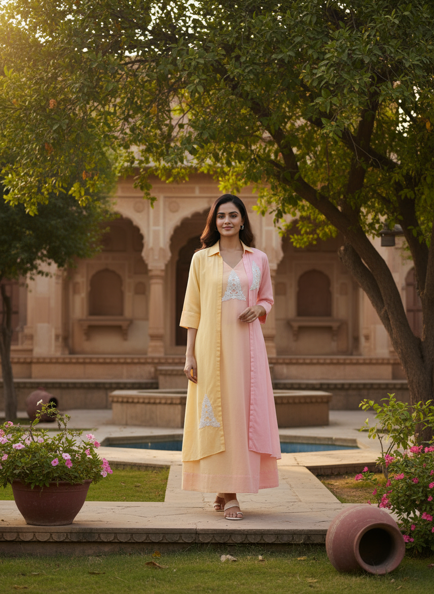 Sunset Hues Kurta Set